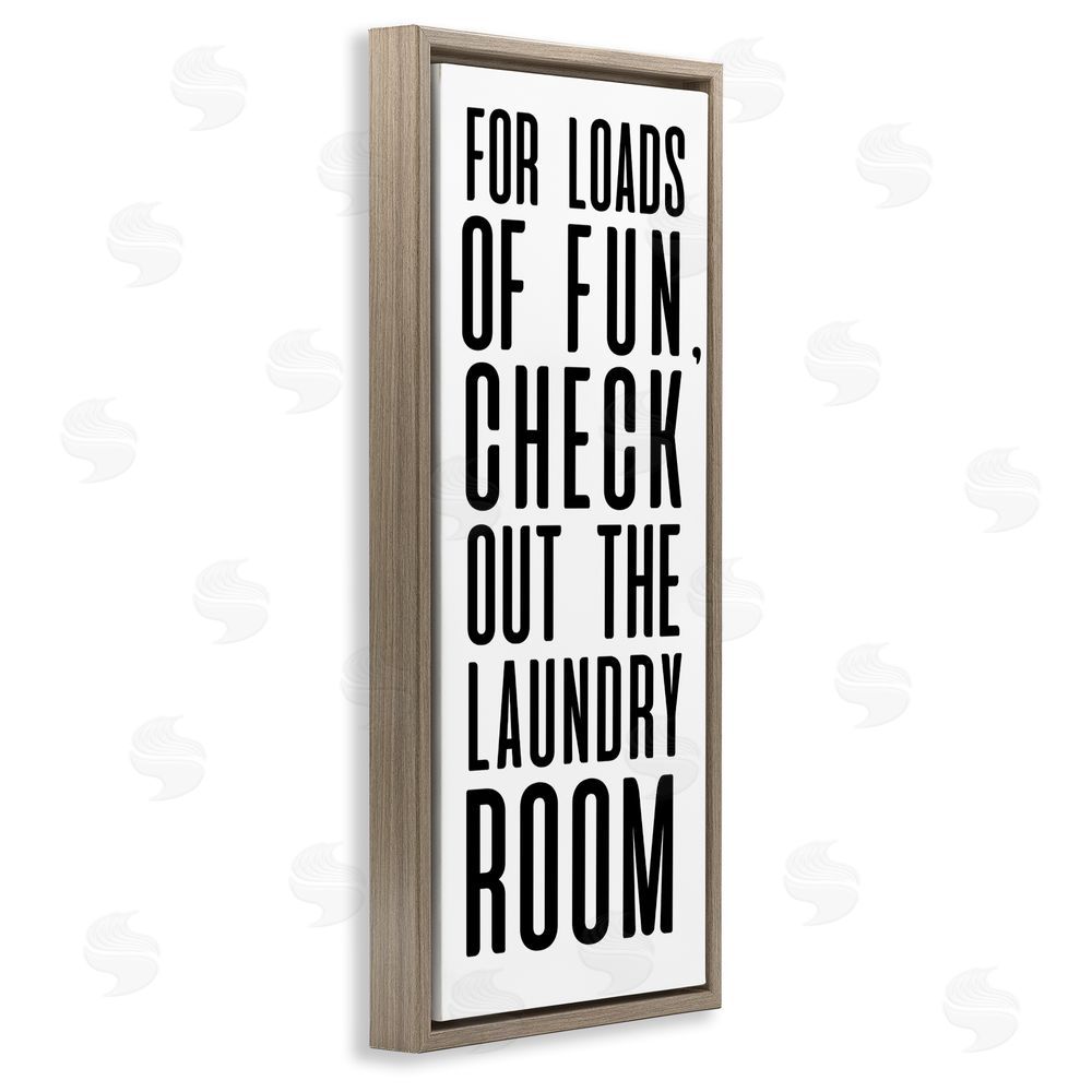 Sundance Graphics For Loads Of Fun Brown Floating Frame Canvas Wall Art Print