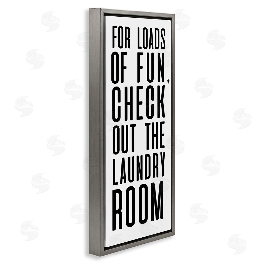 Sundance Graphics For Loads Of Fun Gray Floating Frame Canvas Wall Art Print