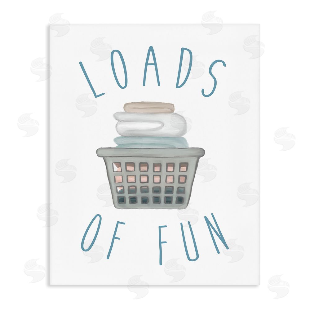 Sundance Graphics Loads Of Fun Laundry Basket Canvas Wall Art Print