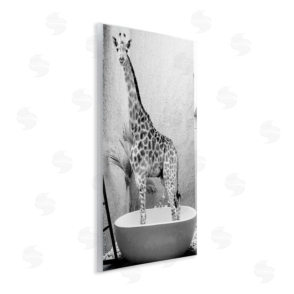 Sundance Graphics Safari Bath Standing Tall Wall Plaque Printed Art