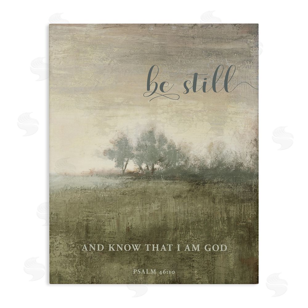 Sundance Graphics Be Still Psalm 46:10 Canvas Wall Art Print