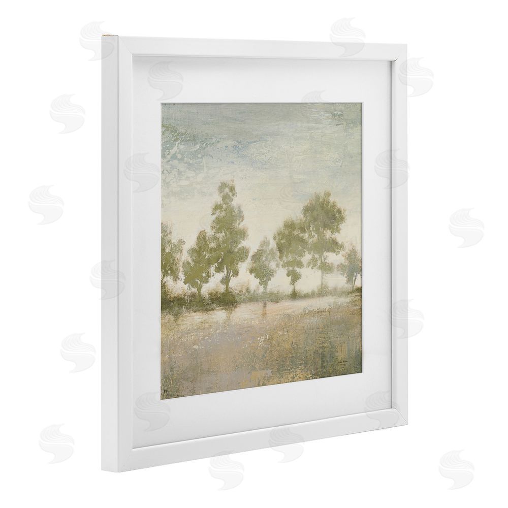 Sundance Graphics Forest Light Landscape White Framed Print Under Glass Wall Art