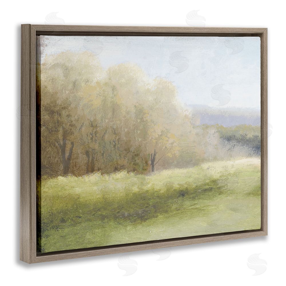 Sundance Graphics Within a Familiar Place Landscape Brown Floating Frame Canvas Wall Art Print