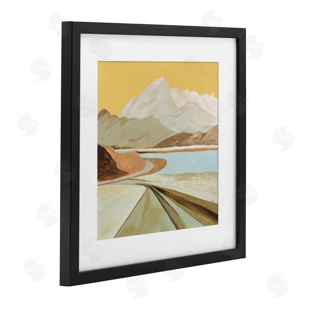Sundance Graphics Retorno Mountain Sunrise Black Framed Print Under Glass Wall Art