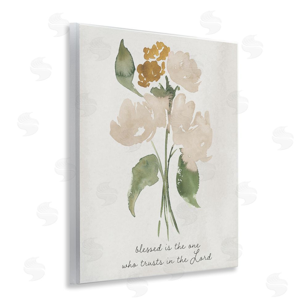 Sundance Graphics Who Trusts In The Lord Flowers Wall Plaque Printed Art