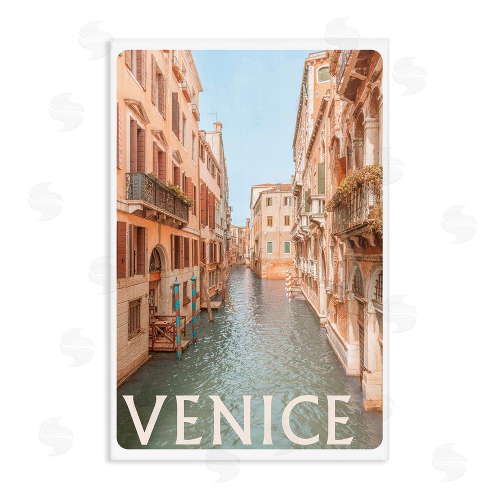 Sundance Graphics Venice Canal Waterway Canvas Wall Art Print