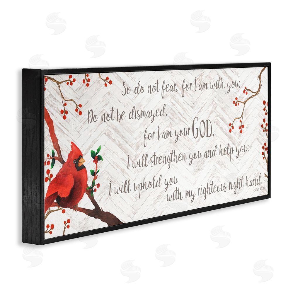 Elizabeth Medley Comforting Scripture Blessing Black Framed Giclee Wall Art Print