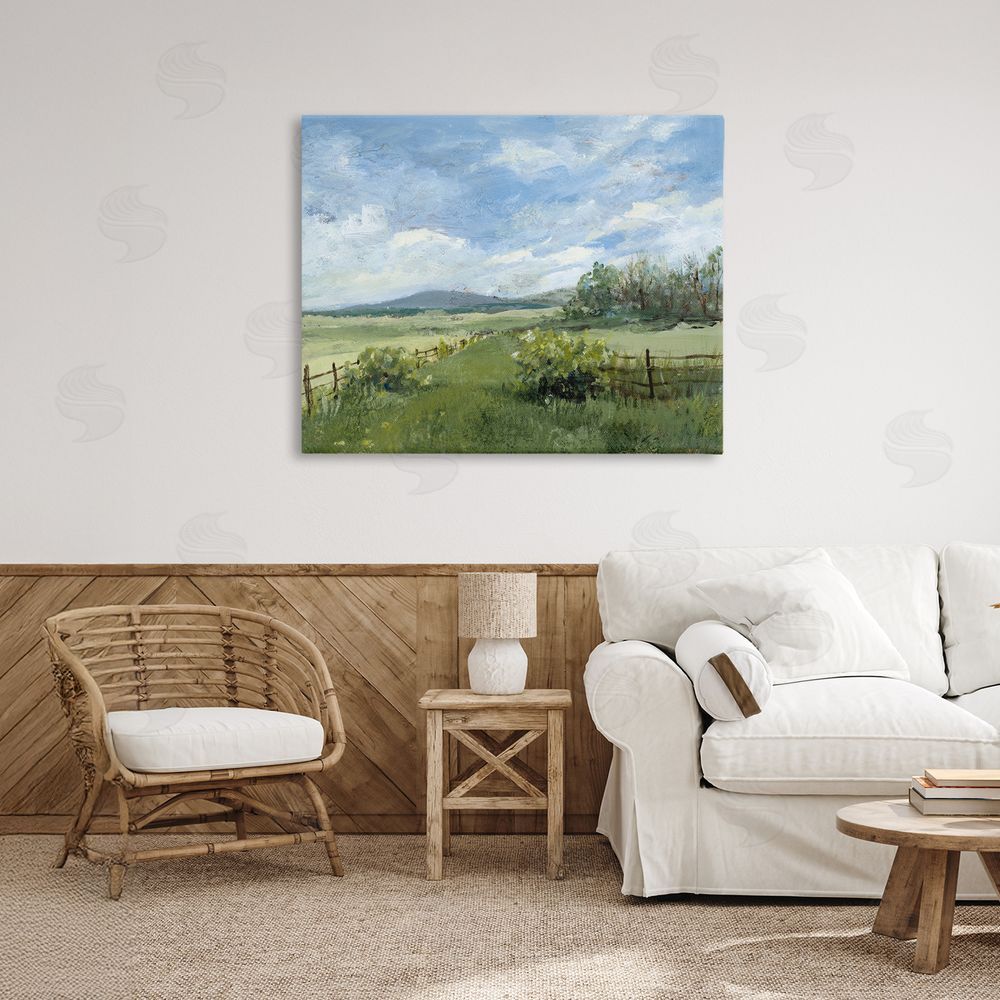 Lanie Loreth Thank You Nature Landscape Stretched Canvas Wall Art in Room