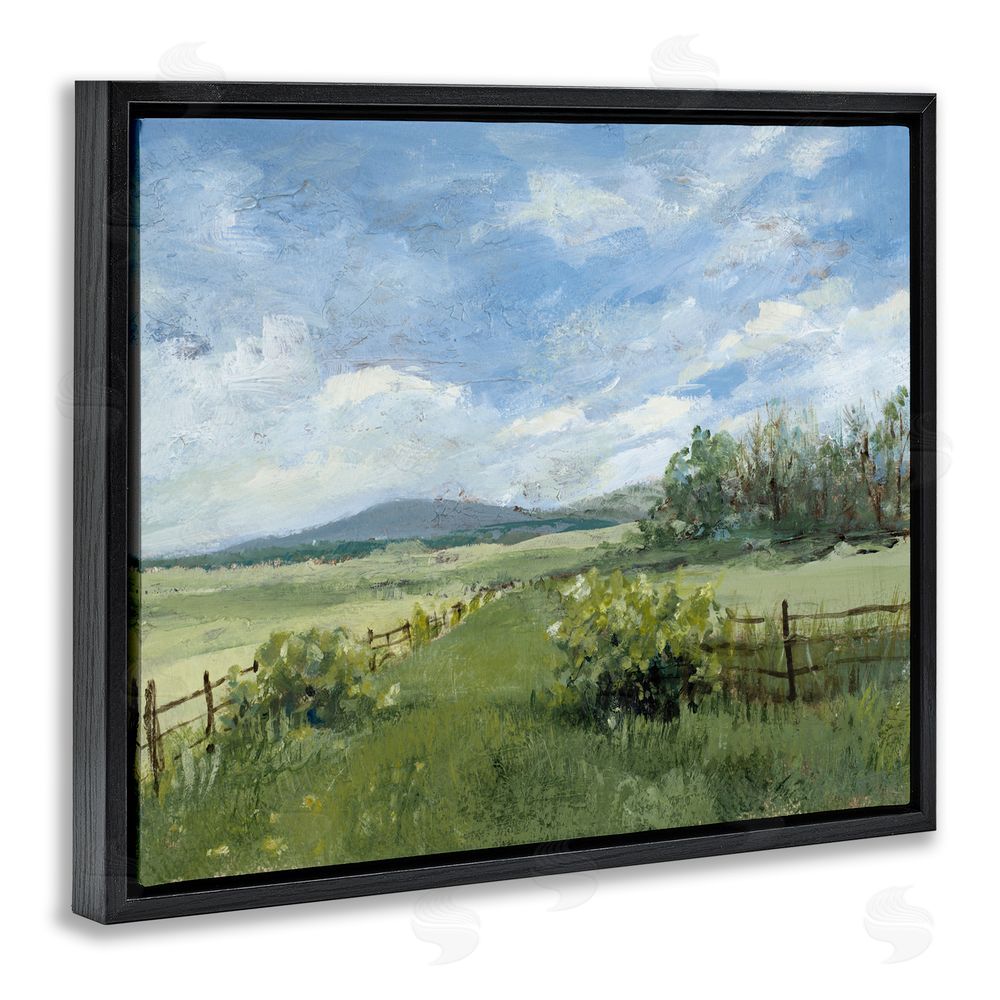 Lanie Loreth Thank You Nature Landscape Black Floating Frame Canvas Wall Art Print