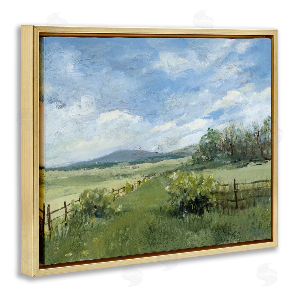 Lanie Loreth Thank You Nature Landscape Gold Floating Frame Canvas Wall Art Print