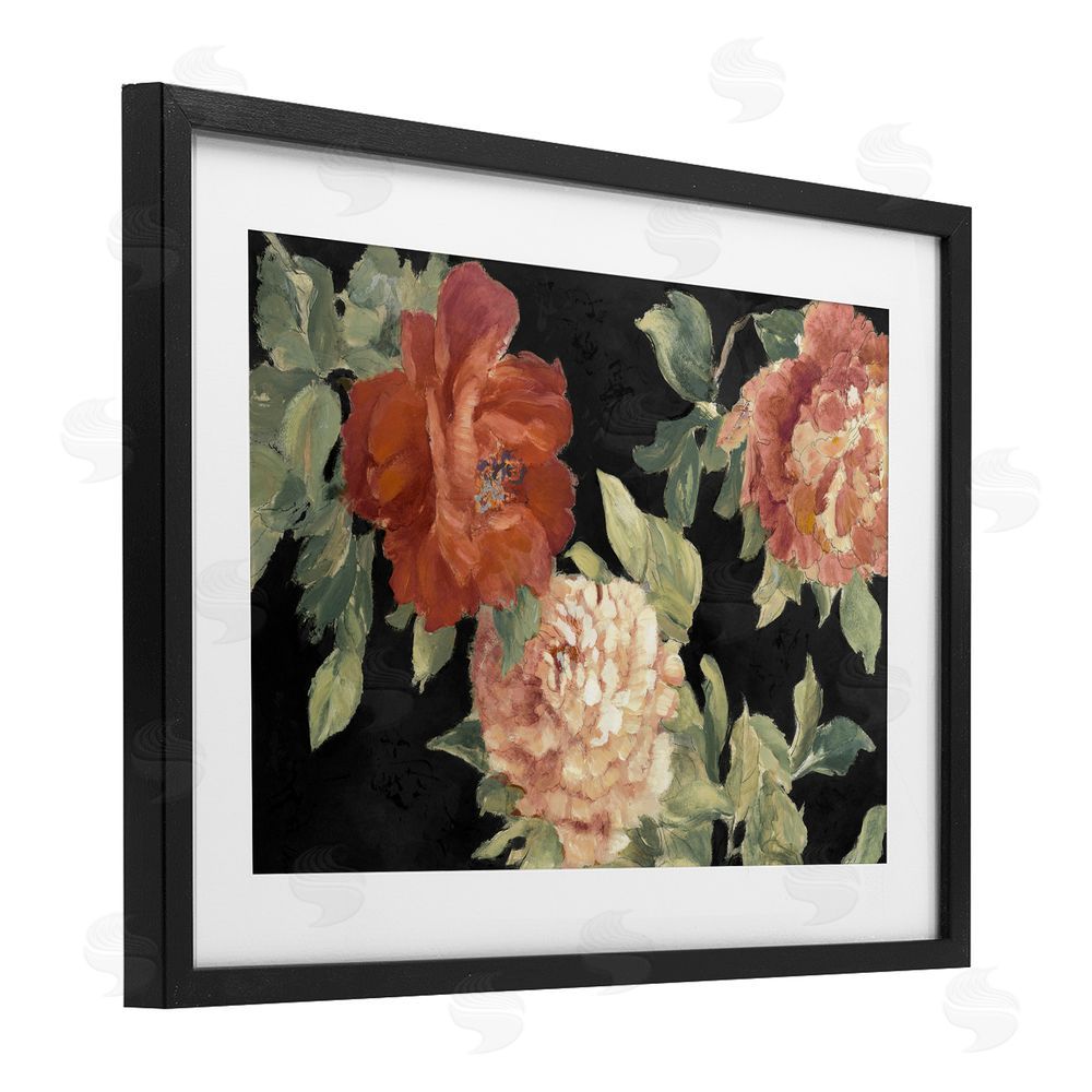 Sundance Graphics Beauty of the Red Blossom Black Framed Print Under Glass Wall Art