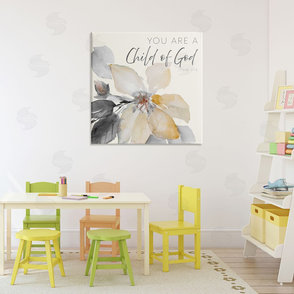 Sundance Graphics Child Of God Flower Canvas Wall Art Print in Room