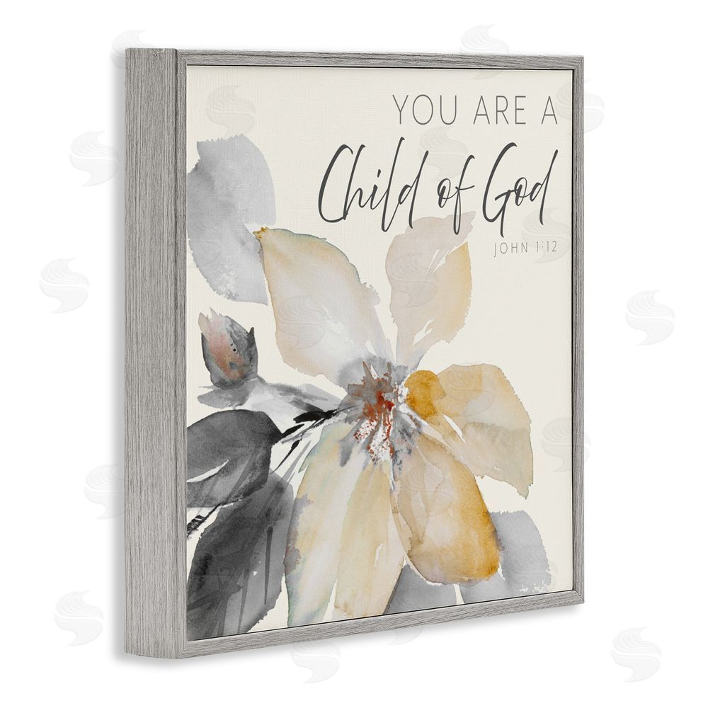 Sundance Graphics Child Of God Flower Gray Framed Giclee Wall Art Print