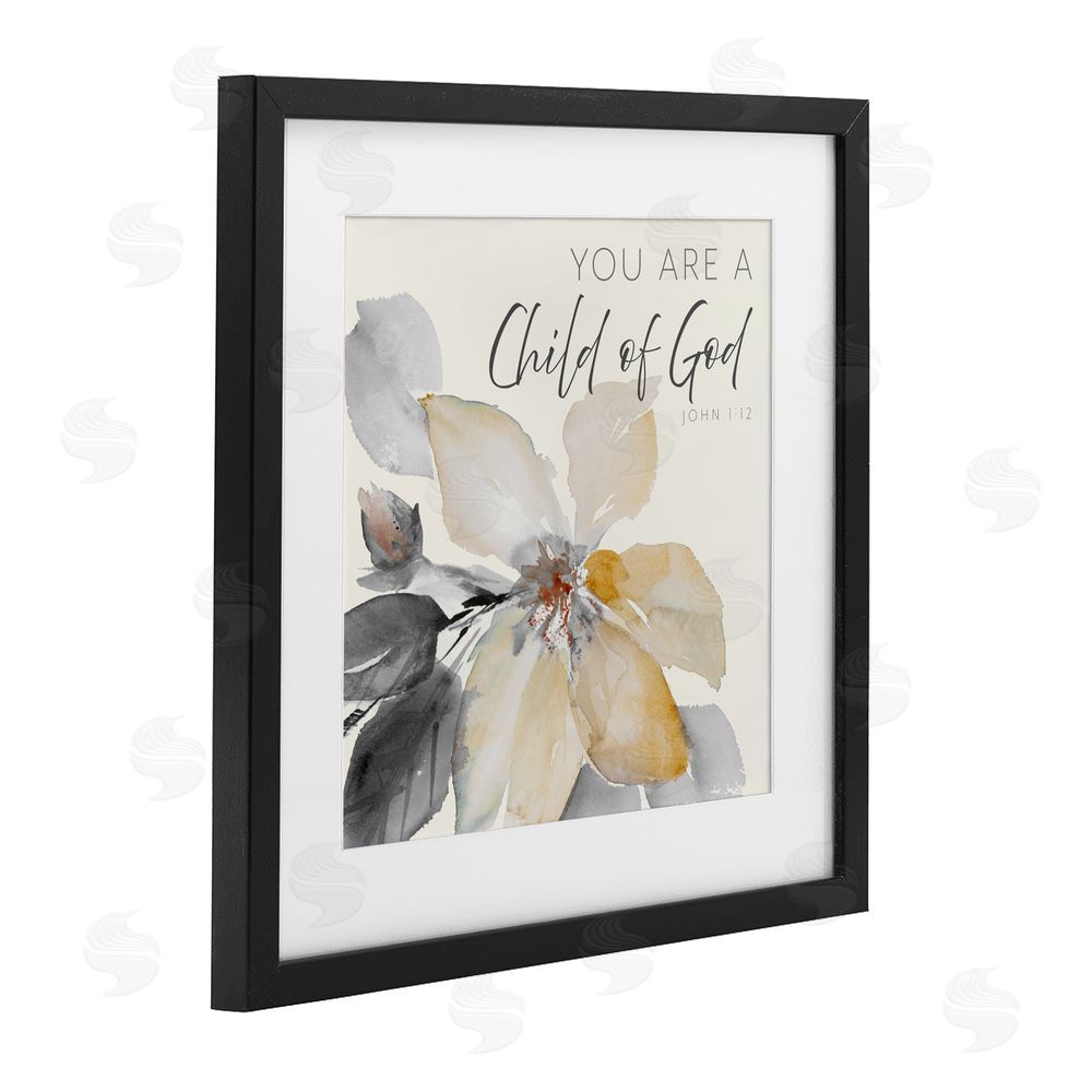 Sundance Graphics Child Of God Flower Black Framed Print Under Glass Wall Art