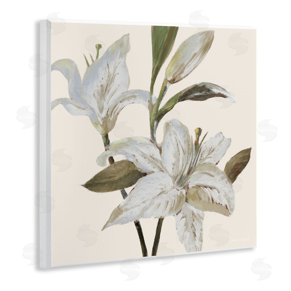 Sundance Graphics Lilies Soft Beige Wall Plaque Printed Art