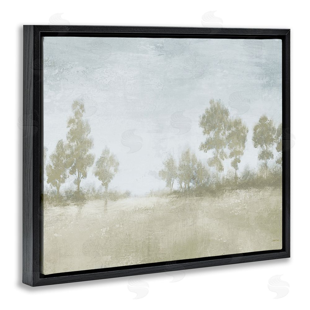 Michael Marcon Soft Distant Valley Landscape Black Floating Frame Canvas Wall Art Print