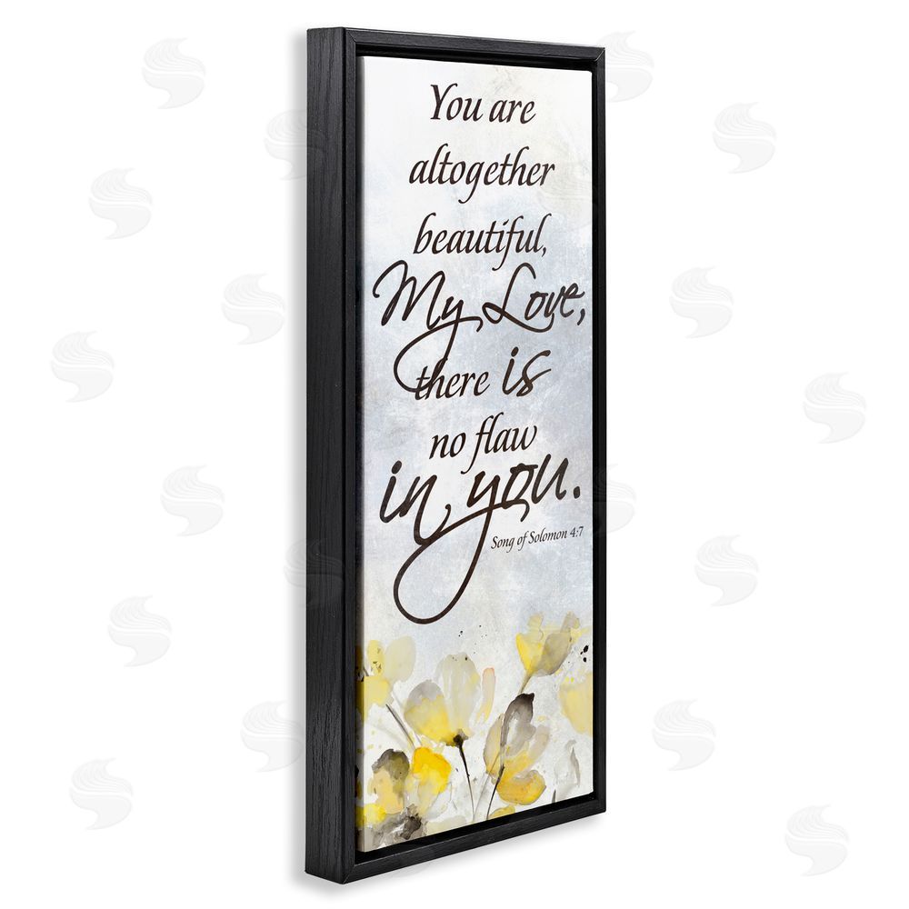 Lanie Loreth There Is No Flaw In You Black Floating Frame Canvas Wall Art Print