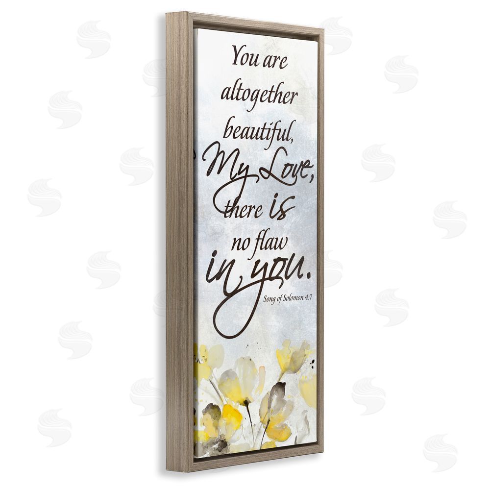 Lanie Loreth There Is No Flaw In You Brown Floating Frame Canvas Wall Art Print