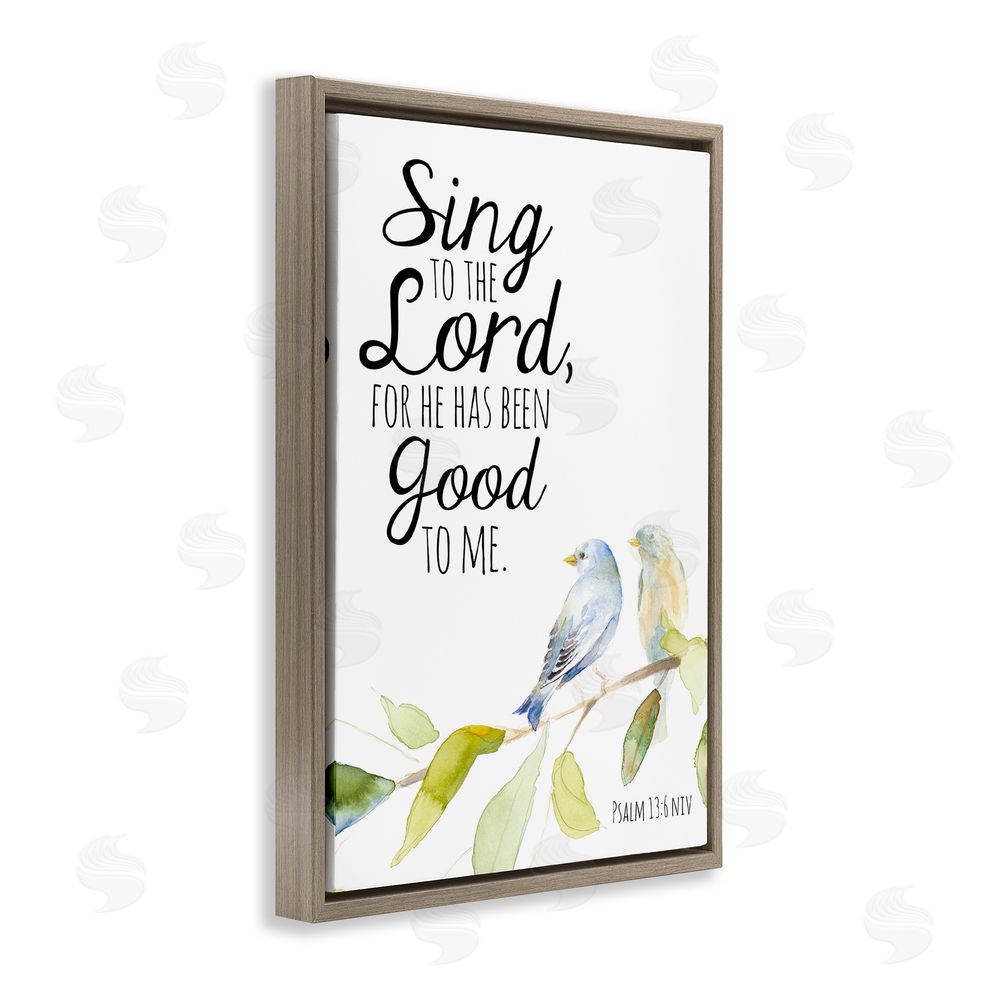Lanie Loreth Sing To The Lord Brown Floating Frame Canvas Wall Art Print