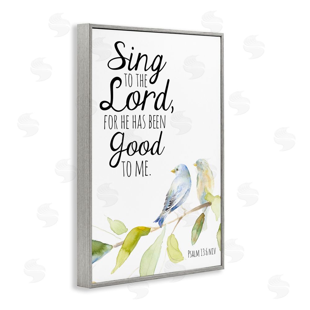 Lanie Loreth Sing To The Lord Gray Framed Giclee Wall Art Print