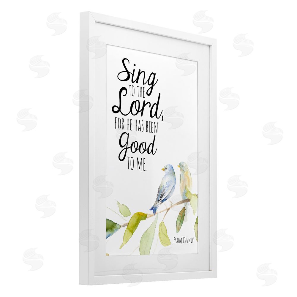 Lanie Loreth Sing To The Lord White Framed Print Under Glass Wall Art