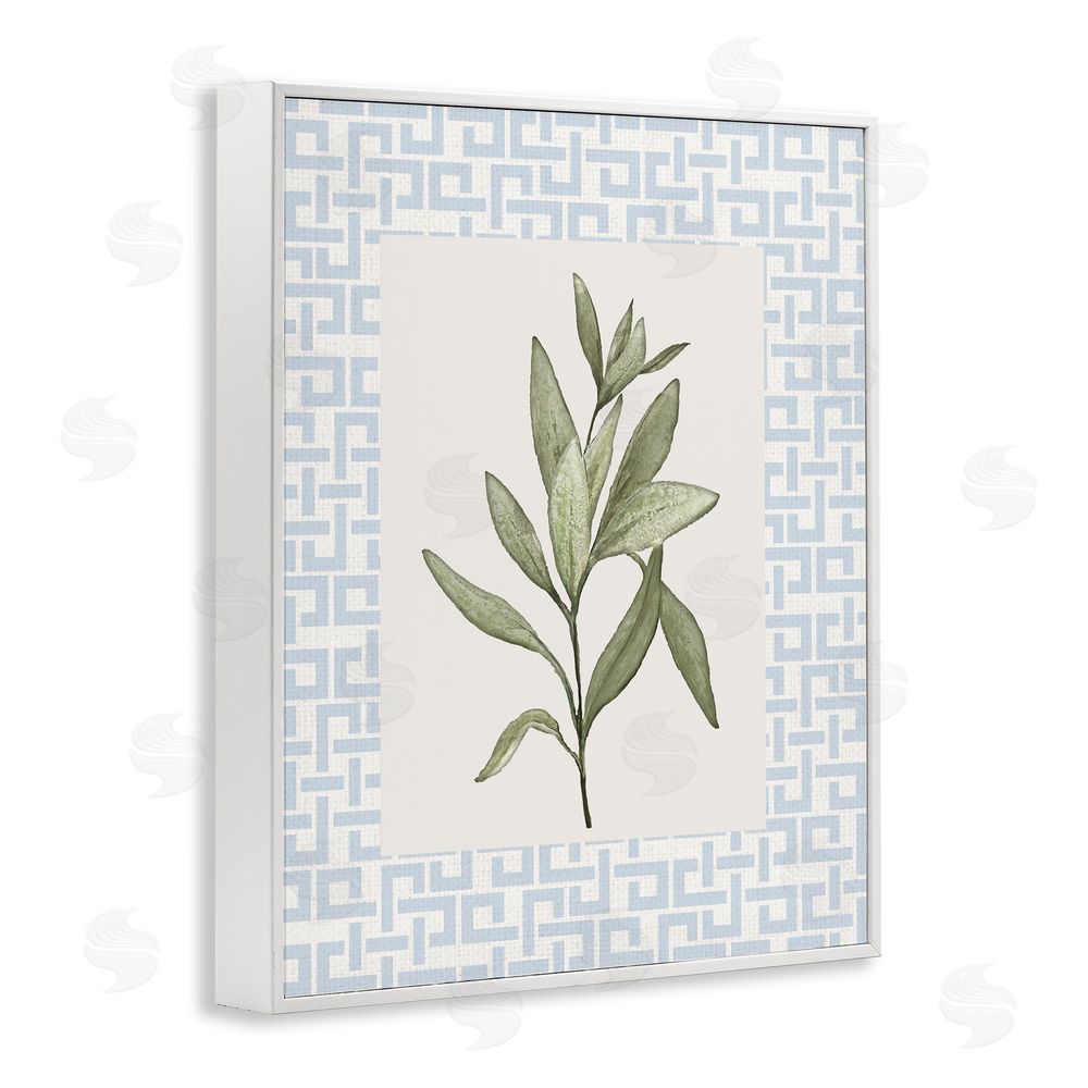 Sundance Graphics Leafy Fresh Herb White Framed Giclee Wall Art Print