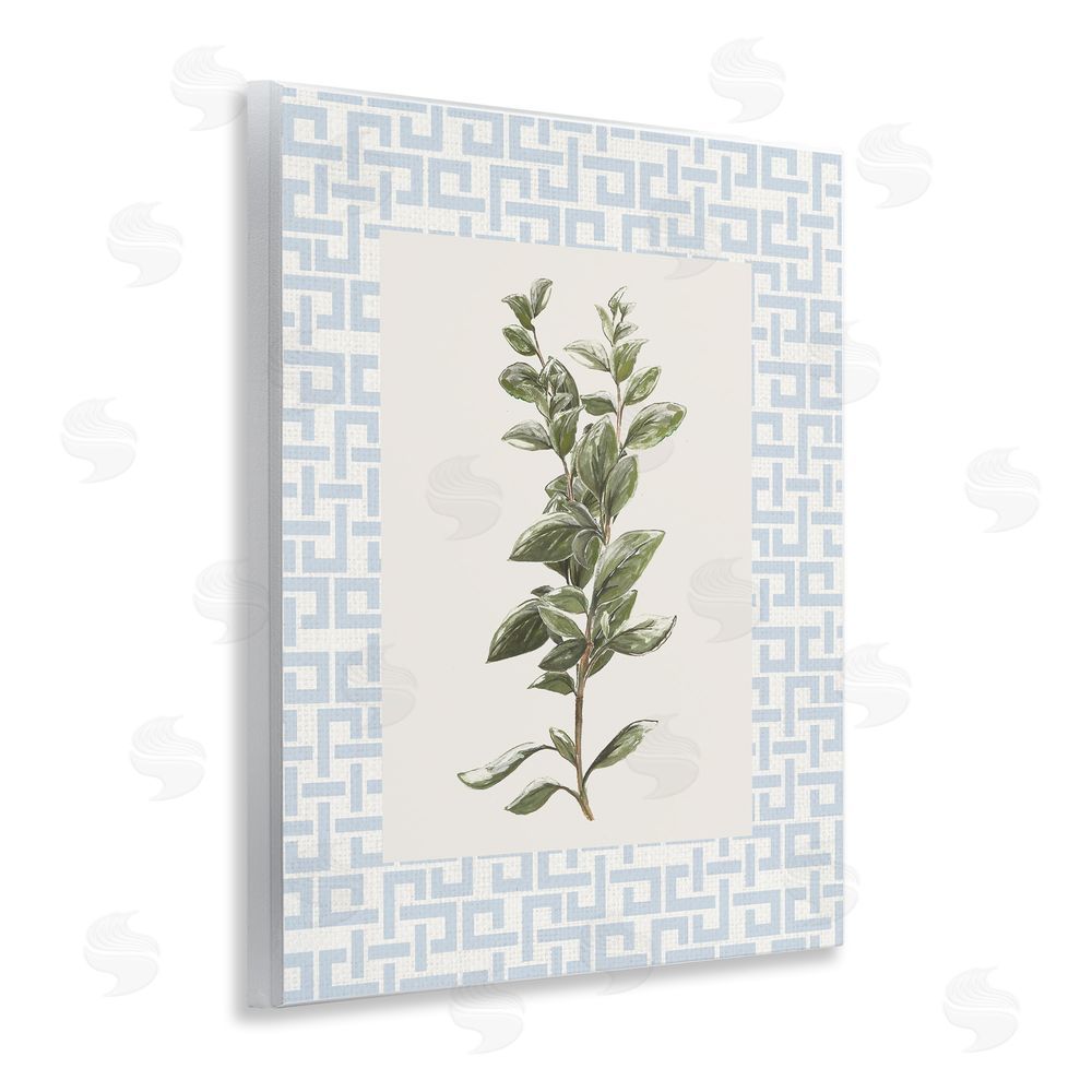 Sundance Graphics Fresh Herb on Geometric Wall Plaque Printed Art
