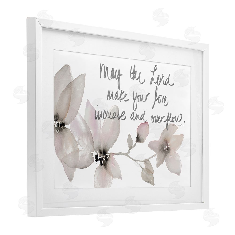 Sundance Graphics Love Increase & Overflow White Framed Print Under Glass Wall Art