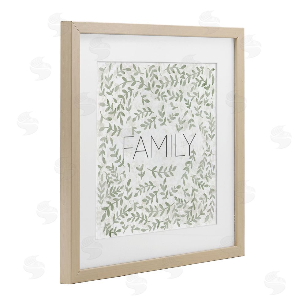 Sundance Graphics Curved Ivy Sprigs Family Birch Framed Print Under Glass Wall Art