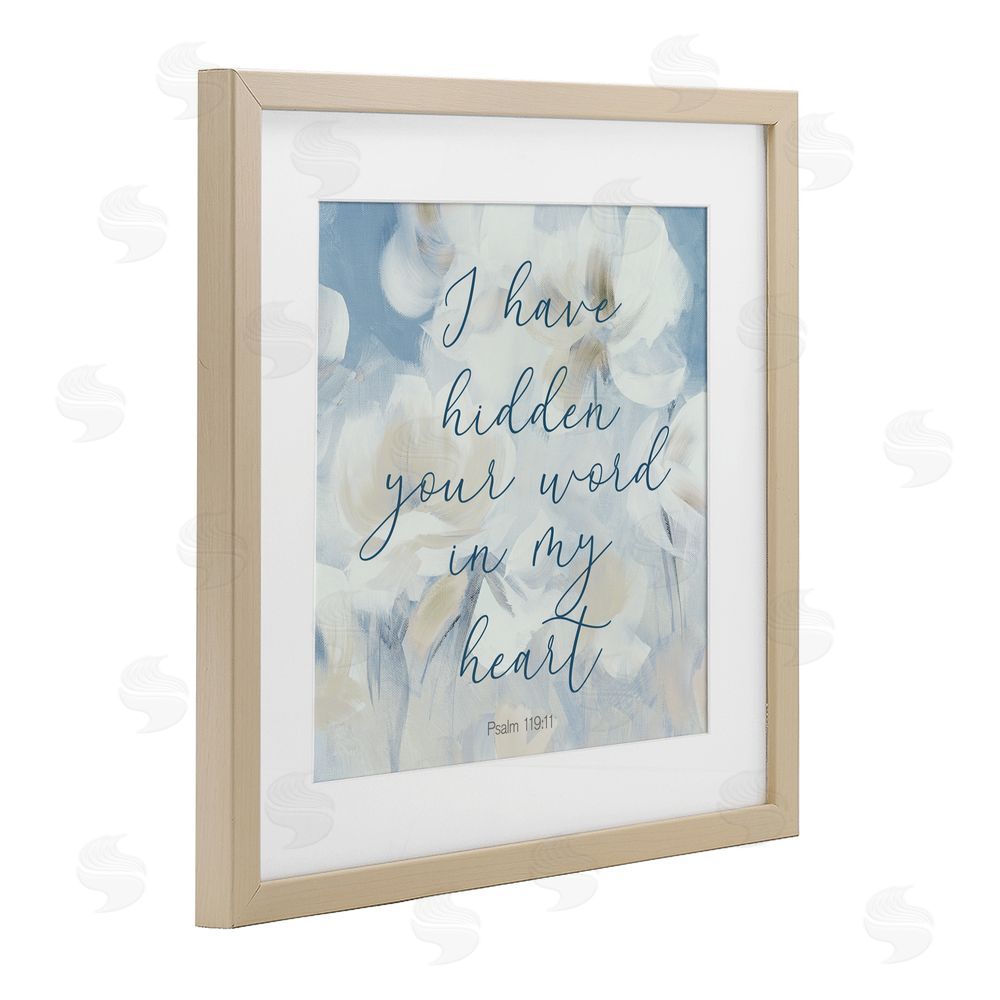 Sundance Graphics Hidden Your Word In My Heart Birch Framed Print Under Glass Wall Art