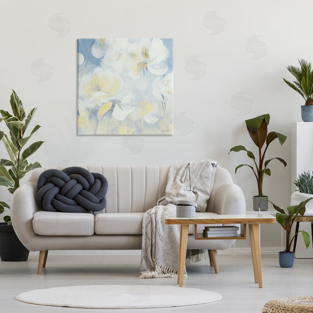 Lanie Loreth Soft & Gentle Flower Field Stretched Canvas Wall Art in Room