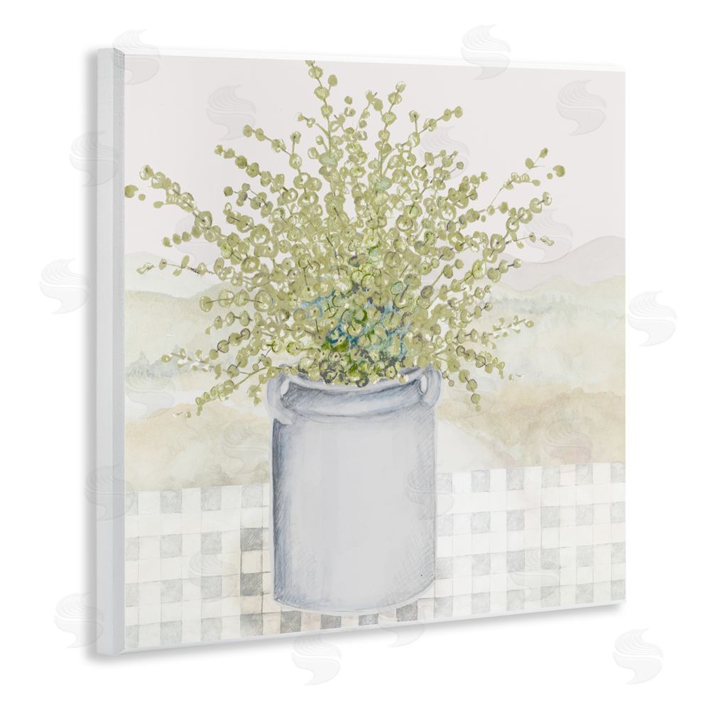Janice Gaynor Potted Farm Herbs Wall Plaque Art Print