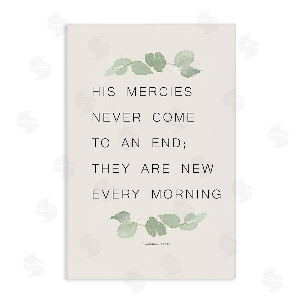 Sundance Graphics Mercies New Every Morning Canvas Wall Art Print