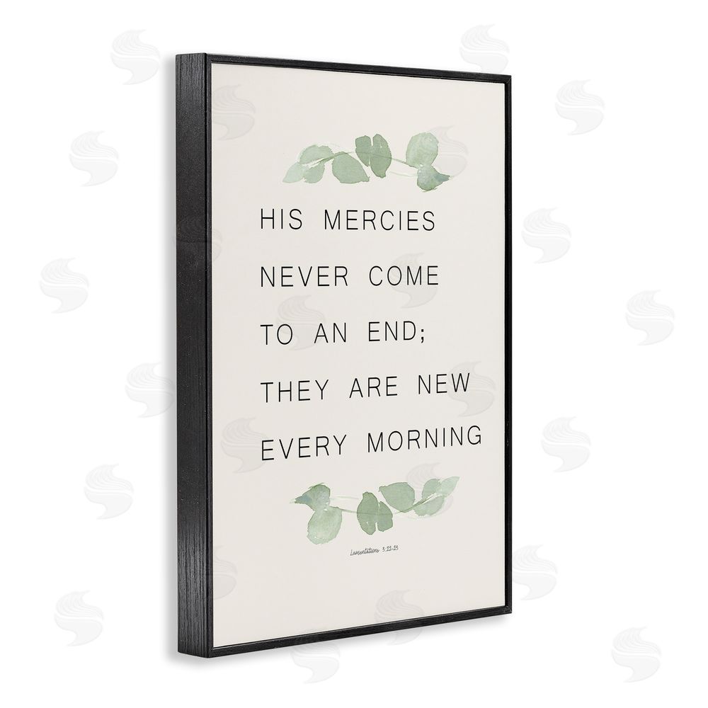Sundance Graphics Mercies New Every Morning Black Framed Giclee Wall Art Print