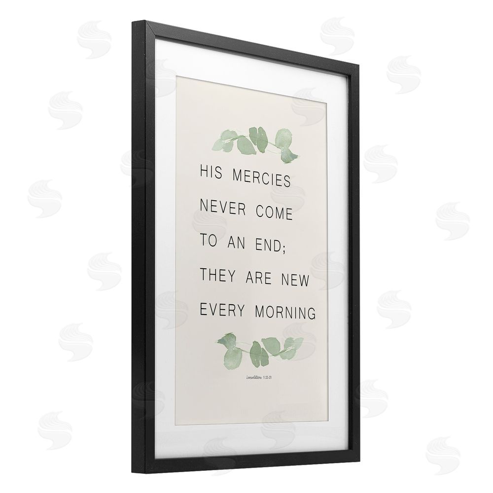 Sundance Graphics Mercies New Every Morning Black Framed Print Under Glass Wall Art