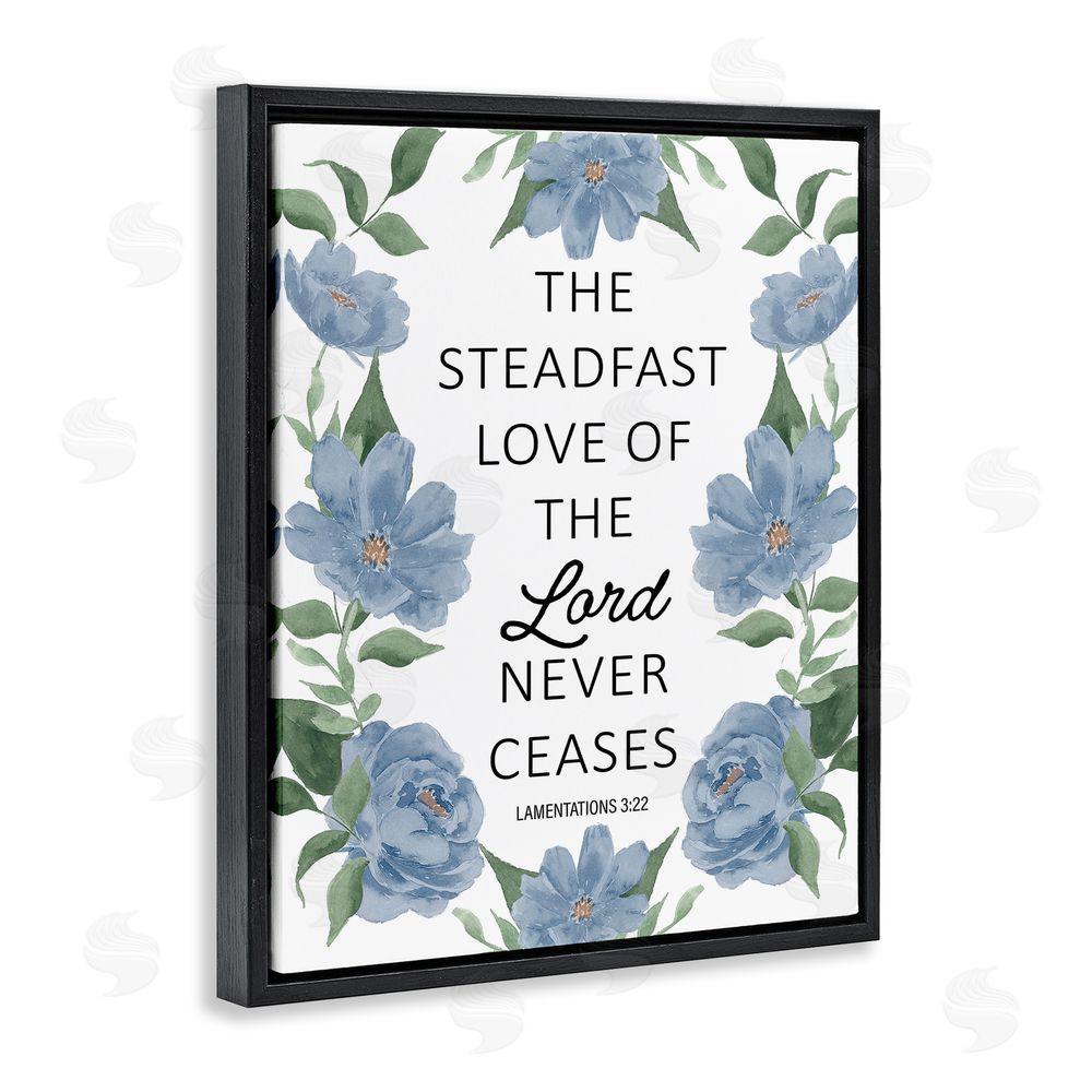 Lucille Price Steadfast Love Of The Lord Black Floating Frame Canvas Wall Art Print