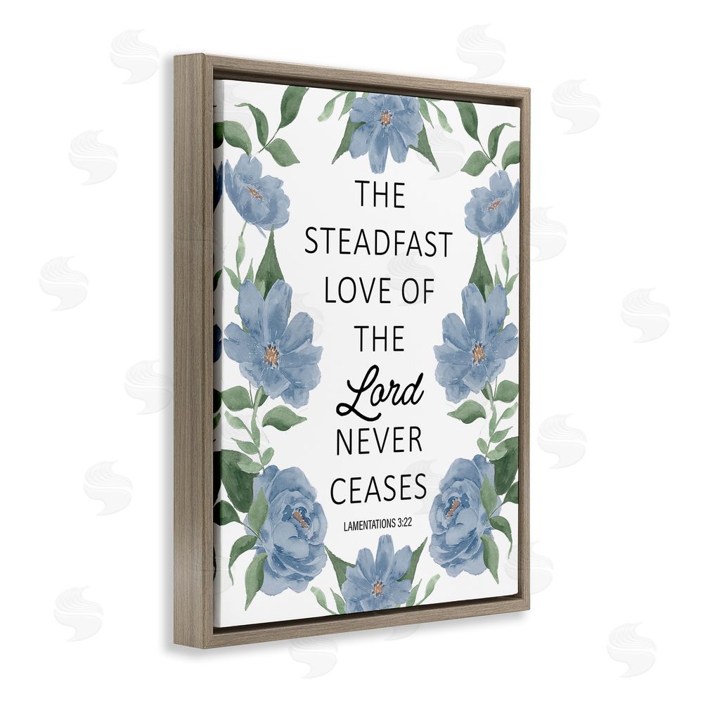Lucille Price Steadfast Love Of The Lord Brown Floating Frame Canvas Wall Art Print