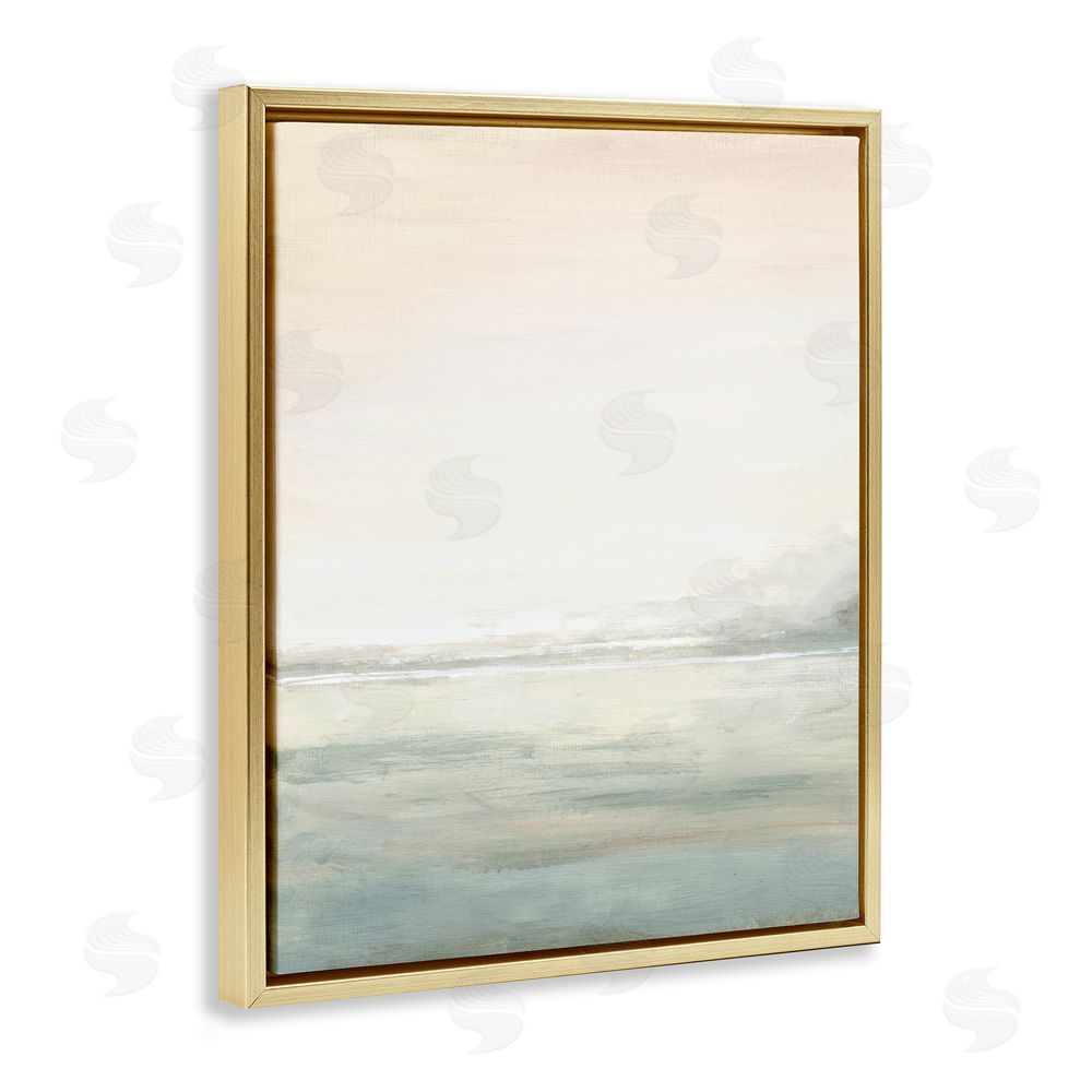 Sundance Graphics Light Fog Atmosphere Gold Floating Frame Canvas Wall Art Print