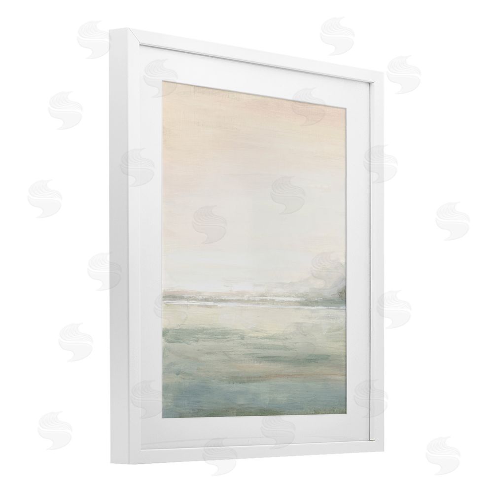 Sundance Graphics Light Fog Atmosphere White Framed Print Under Glass Wall Art