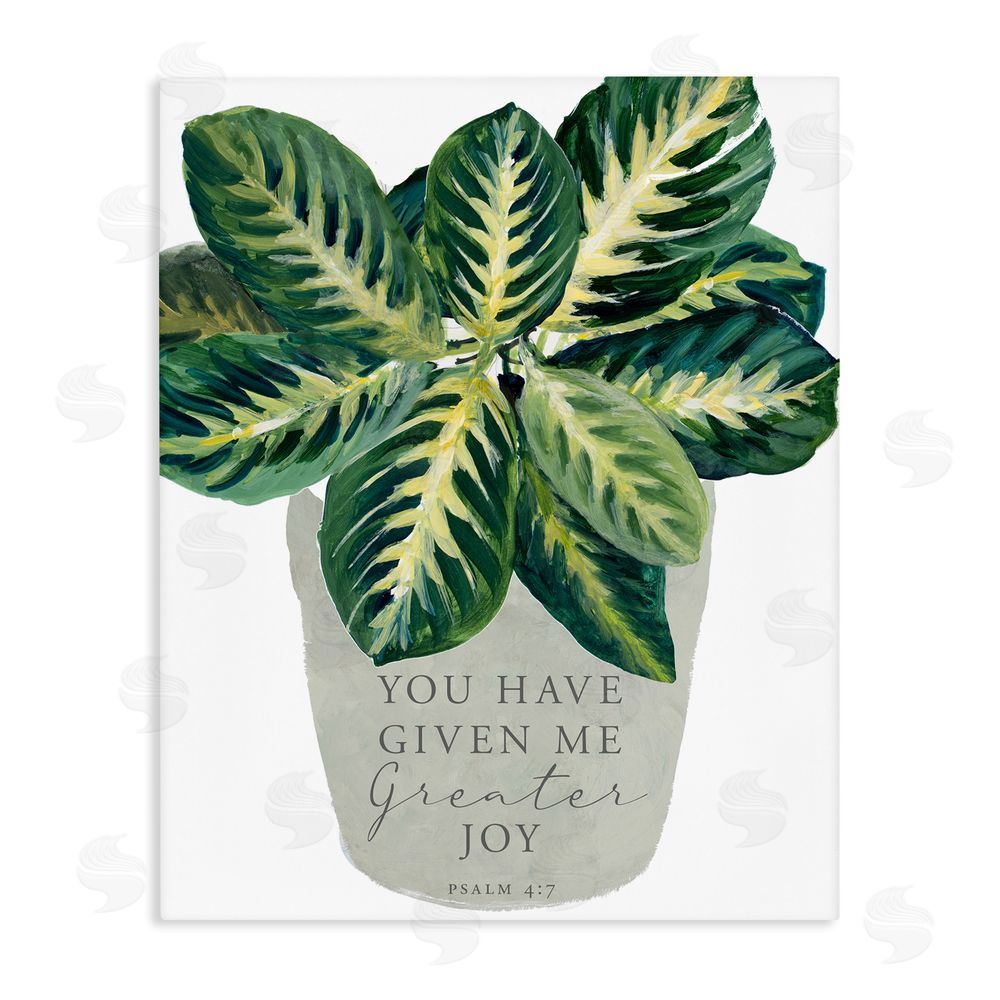 Lanie Loreth Prayer & House Plant Stretched Canvas Wall Art Print
