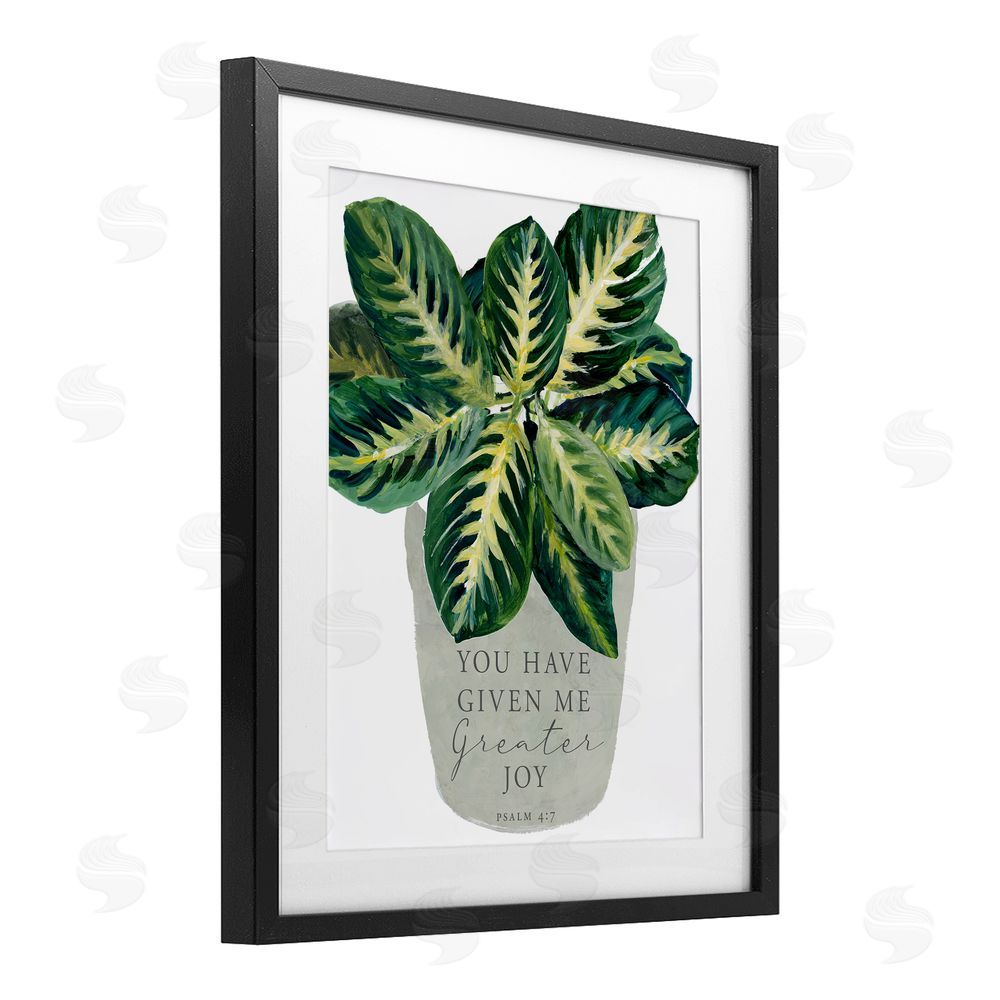 Lanie Loreth Prayer & House Plant Black Framed Print Under Glass Wall Art