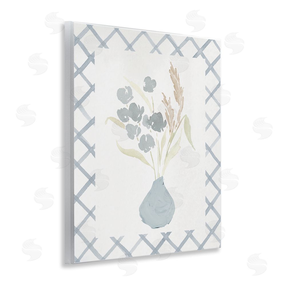 Sundance Graphics Muted Blue Anna Bouquet Wall Plaque Printed Art