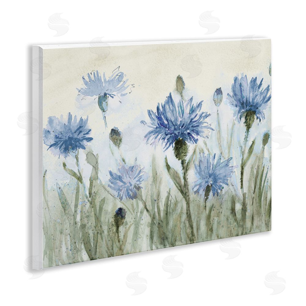 Sundance Graphics Blue Cornflowers Meadow Wall Plaque Printed Art