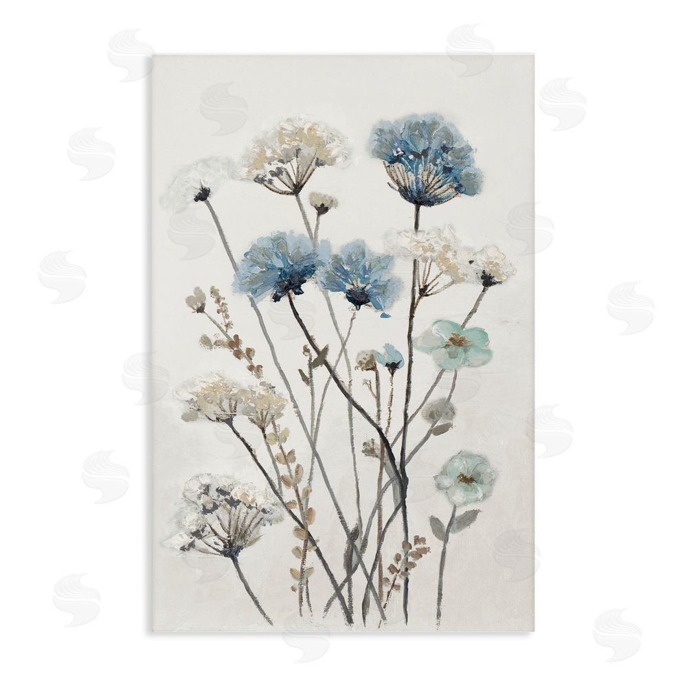 Sundance Graphics Blue & Beige Garden Canvas Wall Art Print