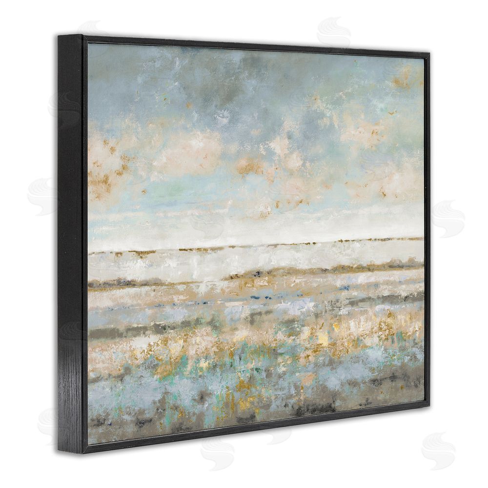 Lorenzo Collective Contemplative Mood Abstract Black Framed Giclee Wall Art Print