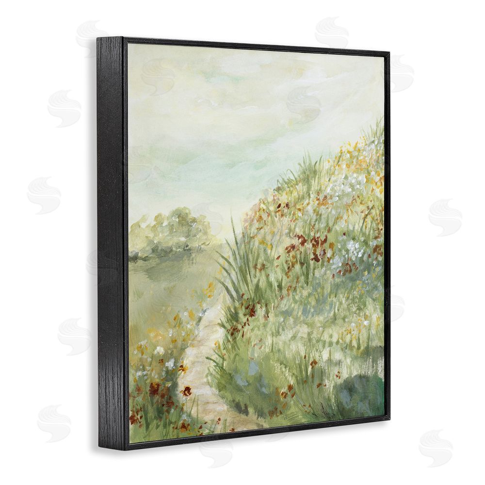 Lanie Loreth Hilltop Blooms & Winding Trail Blacked Framed Giclee Wall Art Print