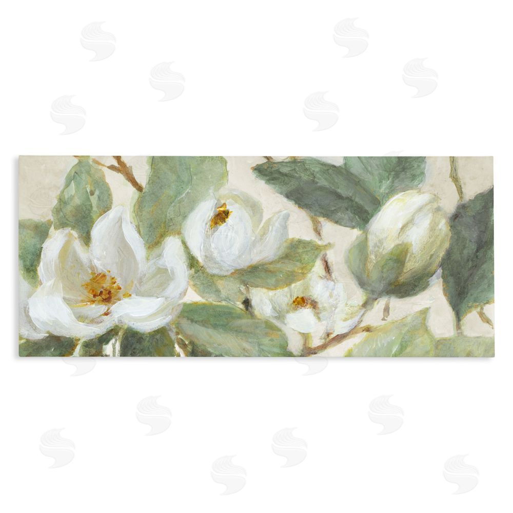 Lanie Loreth Delicate Magnolia Dreaming Stretched Canvas Wall Art