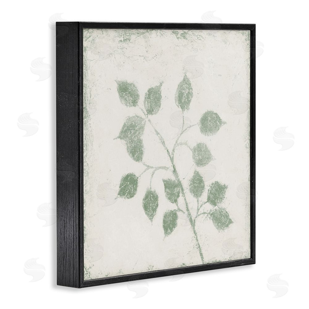 Michael Marcon November Leaves Plant Sprig Black Framed Giclee Wall Art Print