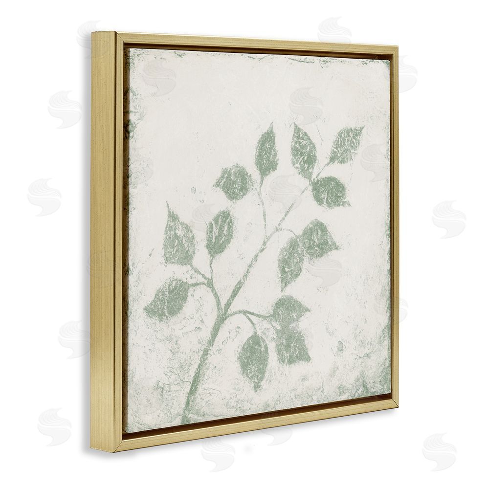 Michael Marcon November Leaves Tree Branches Gold Floating Frame Canvas Wall Art Print
