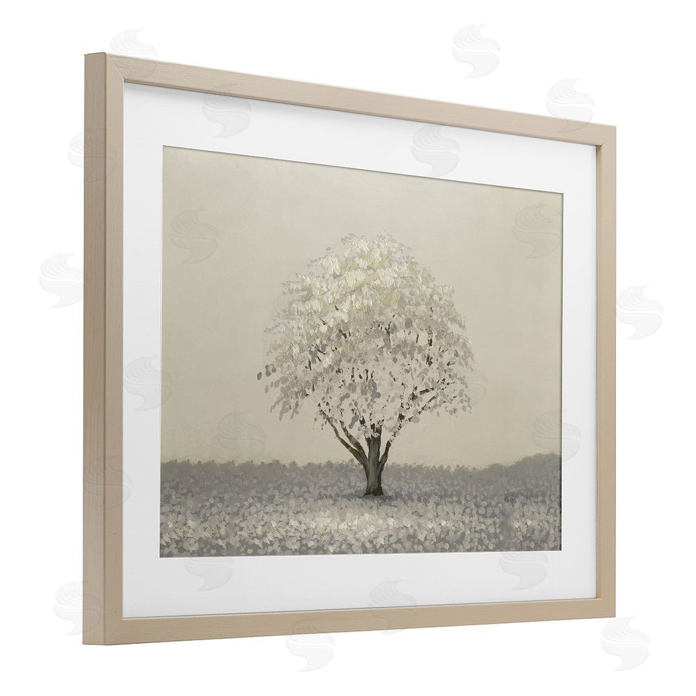 Michael Marcon Neutral Radiance Tree Birch Framed Print Under Glass Wall Art